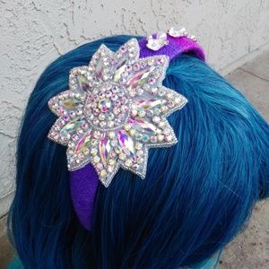 Yarn Wrapped Embellished Headband